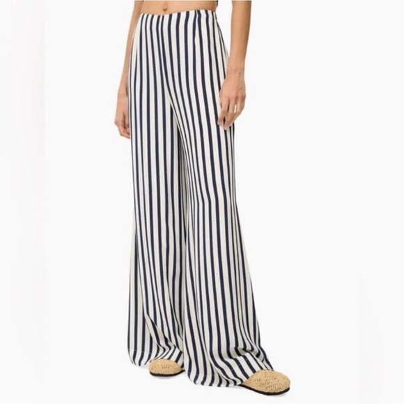 STAUD Pants - STAUD Luke Stripe Pants wide leg elastic waist nautical sailor preppy designer S